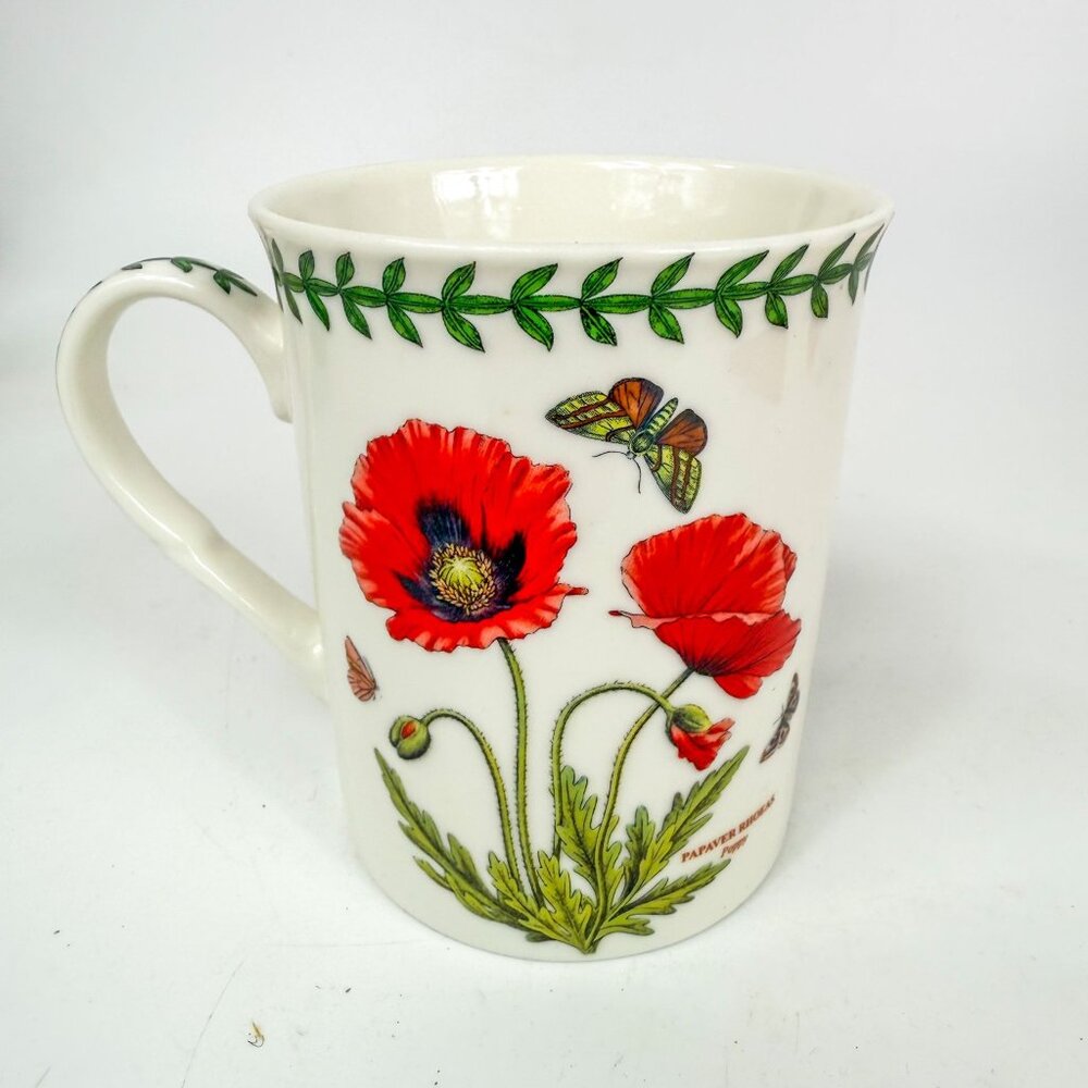 Portmeirion Botanic Garden Ceramic Poppy Coffee Mug Cup